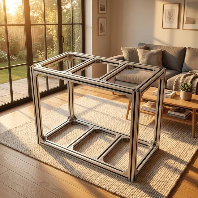 Heavy-Duty Aluminum Alloy Fish Tank Stand DIY Assemble Support Bracket Custom Size Aquarium Base Cabinet