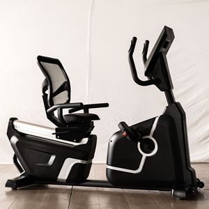 Bicicleta estática reclinada magnética para entrenamiento, modelo 2026, con sensor de pulso y base amortiguadora, para uso doméstico y comercial en gimnasios. - Product Image 4