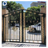 Portail en fer forgé classique, luxe haut de gamme, unique, personnalisable pour parc, cour, villa, manoir et jardin