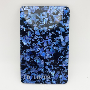 Feuille acrylique coulée fond noir avec paillettes/étincelle/poudre d'oignon coloré Feuilles de plastique PMMA pour matériaux de - Product Image 5
