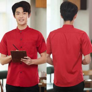 Nouveaux polos personnalisés avec logo, décontractés, pour hôtel, restaurant, travail, unisexes, serveurs, chemises fines et ajustées - Product Image 2