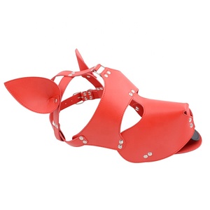 <span class=keywords><strong>Gay</strong></span> Puppy Hood BDSM Juego de rol Pet Headgear Bondage Gear Props para perros - Product Image 5