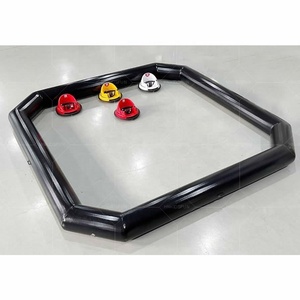 Piste de course gonflable commerciale en PVC avec clôture pour location de karts, voitures tamponneuses et jeux de balles Zorb - Product Image 2
