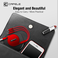 Cable USB 3 en 1 CAFELE, Cable Retráctil de Carga Rápida 3 en 1, Cable de Transmisión de Datos Tipo C Micro USB para iPhone 15 Pro Max