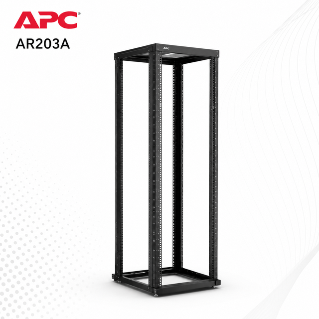 APC AR203A NetShelter 4 Post Open Frame Rack 44U Square Holes