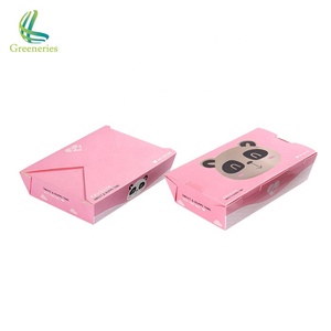 Papier alimentaire pour Sushi, Fruit de rue, <span class=keywords><strong>poulet</strong></span>, boîte à salade marron pour déjeuner, Logo personnalisé, emballage à emporter avec fenêtre pour animaux de compagnie - Product Image 3