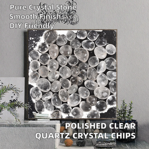 Pierres de guérison naturelles en cristal, gravier de quartz clair poli, pour artisanat DIY - Product Image 2