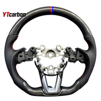 YTcarbon untuk roda kemudi serat karbon asli kustom gaya balap Aksesori Interior mobil MX5