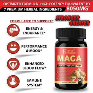 Maca Francesa Premium Extra Fuerte con Ginseng, Ashwagandha y Tribulus Terrestris para Energía, Resistencia y Vitalidad, 90 Cápsulas - Product Image 3