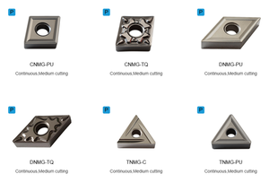 Insertos de Torneado <span class=keywords><strong>Cermet</strong></span> TOTIME Clase M TC230 y GT301 para Acabado de Acero, Torneado con Ángulo de Inclinación Positivo, Múltiples Formas - Product Image 3