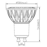 7W GU10 Projecteur Faisceau Étroit 10 Degrés En Aluminium GU10 Led Spot Ampoule Chaud Dimmable Led GU10 MR16 Lampes