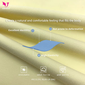 Fournisseur de <span class=keywords><strong>tissu</strong></span> tricoté brossé certifié Oeko-tex, nylon et élasthanne, extensible dans quatre sens, <span class=keywords><strong>tissu</strong></span> pour vêtements de sport, pour jupe de tennis - Product Image 3