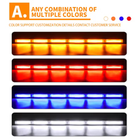 Barras de Luces LED Estroboscópicas para Automóviles, Luces de Advertencia de Emergencia para Tráfico, Luces de Trabajo COB para Vehículos Pesados