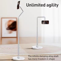 Support de téléphone portable flexible et rotatif à 360 degrés, support de téléphone portable portable en métal pour l'enregistrement vidéo, lit, tablette