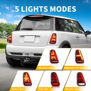 Feux arrière de style rétro pour Mini One <span class=keywords><strong>D</strong></span> Cooper R50 R52 R53 Cooper S 2001-2007 MINI Cabriolets avec animation de <span class=keywords><strong>d</strong></span>émarrage - Product Image 2