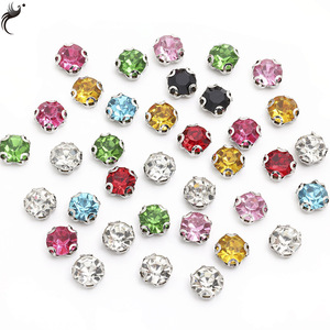 Số lượng lớn Rhinestone <span class=keywords><strong>cup</strong></span> thiết lập với đinh tán may-on D Vòng Rhinestone CIP đá với cốc kim loại cho quần jean và túi xách - Product Image 6