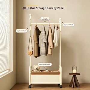 Porte-vêtements anti-poussière élégant, séchoir à linge, <span class=keywords><strong>étagère</strong></span> à manteaux dissimulée pour l'<span class=keywords><strong>extérieur</strong></span>, pour maison de location bien équipée - Product Image 1