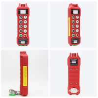 Remote Kontrol Nirkabel Industri Kecepatan Ganda 8 Tombol Tahan Air IP67 untuk Overhead Crane Hoist