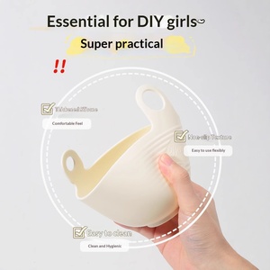 LMLTOP Set de Cuencos Grandes de Silicona para Mascarillas DIY, Brocha de Masaje de Doble Cabeza SY576/SY445, Selección Cuidadosa - Product Image 2