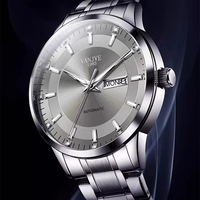 Montre mécanique automatique Vanje Swiss Movement en acier inoxydable 42 mm pour hommes d'affaires