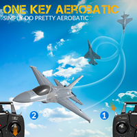 Avion télécommandé AiJH 2.4G pour enfants débutants, drone de combat, jouet avec gyroscope 6 axes, avion de jouet télécommandé