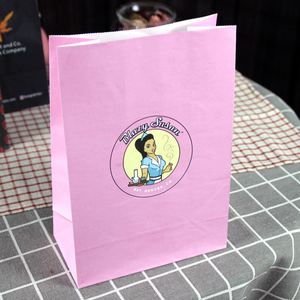 Bolsas de Papel Kraft Ecológicas Personalizadas con Logotipo, Plegables, Recicladas, para Entrega de Alimentos, Color Marrón, con Asas para Llevar - Product Image 2