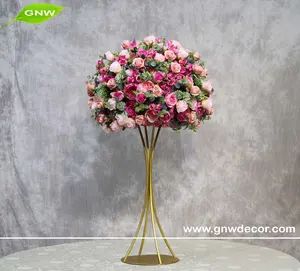 GNW CTR1606011-B02 Floral Flower Arrangement Ball Rainbow Colors For Centerpieces