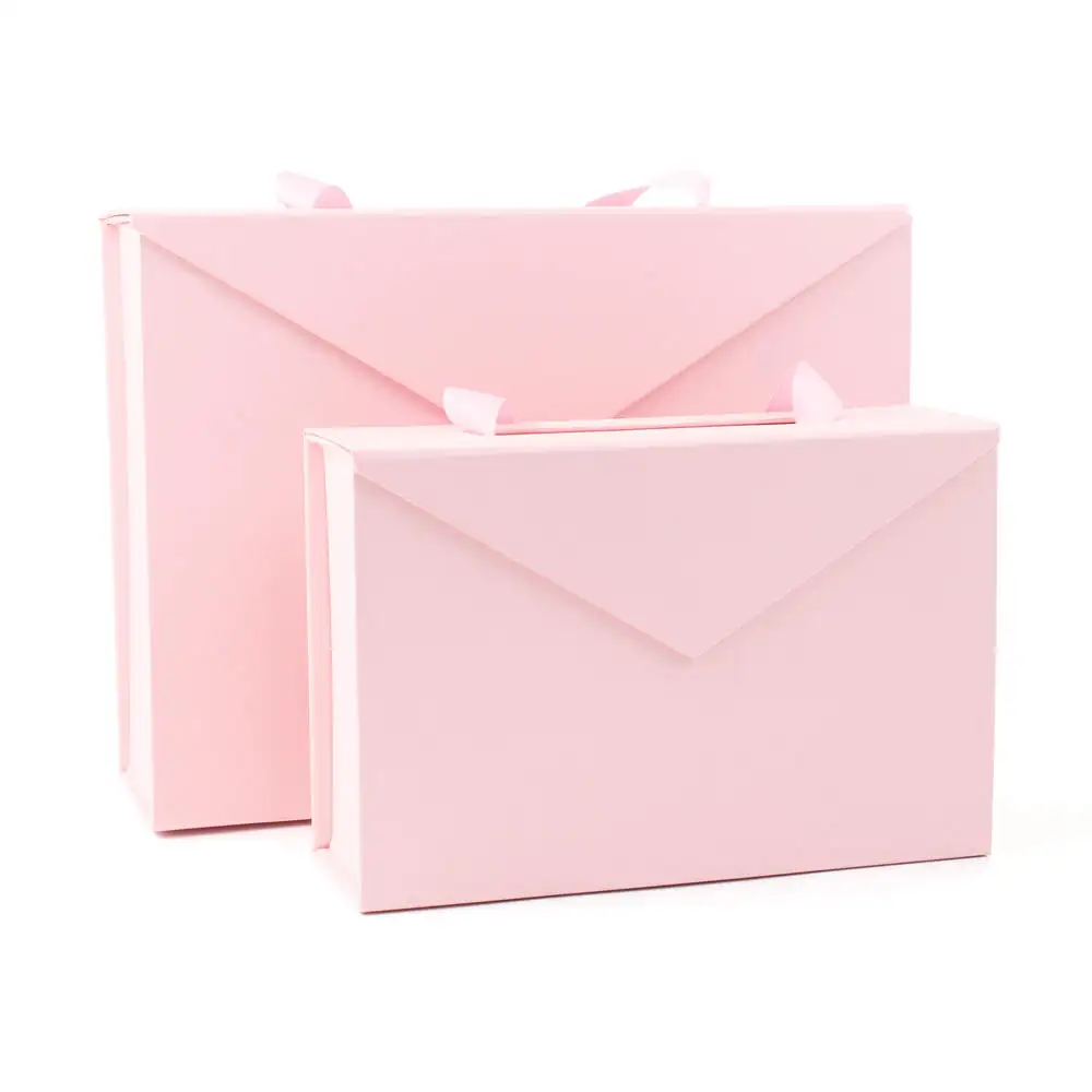 Custom Logo cartoncino porta vestiti magnetico pieghevole per abbigliamento regalo scatole di carta per abbigliamento con manico a nastro