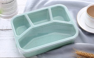 Lonchera Portátil Reutilizable Syh683 al por Mayor, Lonchera Bento de Paja de Trigo para Almacenamiento de Alimentos y Refrigerios, Uso en la Oficina - Product Image 6