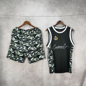 2025年ニューススポーツトレーニングポリエステルメッシュバスケットボールショートセット制服卸売カスタム - Product Image 6