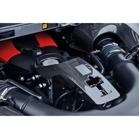 Nouveau Style Pista Fiber de carbone sec compartiment moteur serrure couverture corps décoration adapté pour Ferrari 488