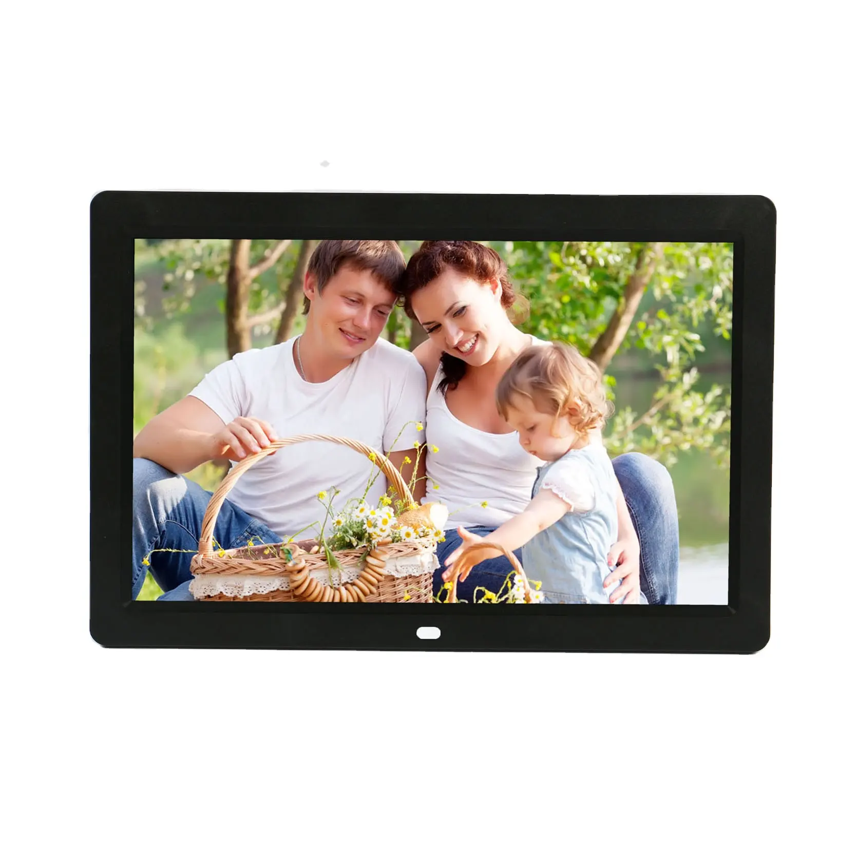12.1 "pouces écran large LCD lecteur vidéo multimédia moniteur appui HD 1080 P et paysage/portrait mode d'affichage complet viewangle
