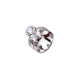 แหวนเงินแท้ S925 แบบปิด ประดับมุก ดีไซน์ทันสมัย อุปกรณ์ทำเครื่องประดับ DIY จาก Stars Empty Tray ผลิตภัณฑ์กึ่งสำเร็จรูป 123 - Product Image 5