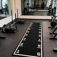 Maßgefertigter Farbiger Künstlicher Fitness-Teppich 2M x 16,1M HRX LINE PRODUCTS Schlittenlaufbahn Indoor Gym Rasen Umweltfreundlich Langlebig