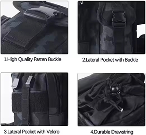 Sac de jambe multifonctionnel tactique pour moto, randonnée, voyage, pêche, avec porte-bouteille et pochette à outils - Product Image 4