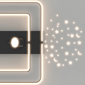Lustre de salon moderne Simple, créatif <span class=keywords><strong>ciel</strong></span> étoilé romantique chambre à coucher, décoration de plafond, lampe étoile lune <span class=keywords><strong>cartographie</strong></span> LED lumière - Product Image 6
