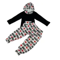 Rts Bayi Laki-laki Fashion Hoodie Desain Kartun Anak-anak Pakaian Set 2 Pcs Panjang Lengan Pendek Lari Desain 0-16 Tahun Remaja