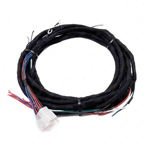 Faisceau de câblage automobile personnalisé 1 mètre, cuivre pur, gaine en nylon, isolation PVC, installation statique 12V - Product Image 2