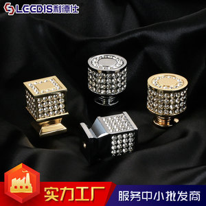 LCCDIS Wardrobe Door Handle Diamond Single Hole Glass Zinc Alloy Drawer Cabinet Hardware Non Detachable Door Mount - Product Image 4
