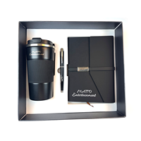 Ensemble cadeau d'entreprise de luxe promotionnel, carnet en cuir A5 avec stylo, boîte cadeau personnalisée pour le bureau et les affaires