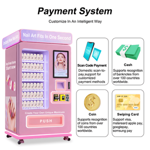 Distributeur automatique de vernis à ongles personnalisé, populaire, avec SDK, écran tactile LED de 21,5 pouces, lecteur de carte et gestion basée sur le cloud - Product Image 5