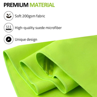 Serviette de camping en microfibre avec étui en EVA, serviette de sport super absorbante et à séchage rapide, serviette de voyage en microfibre portable