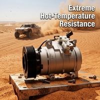 NOUVEAU Compresseur de climatisation de haute qualité de la marque ZH DKS15D Mitsubishi L200 12V Garantie de 12 mois Ajustement parfait APL.MS.01