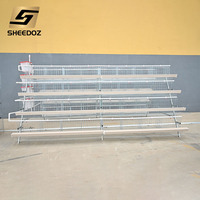 Jaulas de batería galvanizadas tipo A para gallinas ponedoras, para granja avícola, en venta