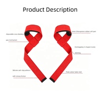Correas de Levantamiento de Pesas de Alta Resistencia, Acolchadas de Algodón, Soporte para Muñecas, para Peso Muerto, Levantamiento de Potencia, Entrenamiento en Gimnasio, Accesorios de Agarre