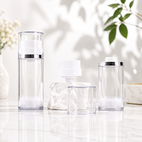 Flacon pompe à vide AS 602H sans air, fileté, 50-150 ml, pour emballage de sérum et lotion cosmétique, directement de l'usine