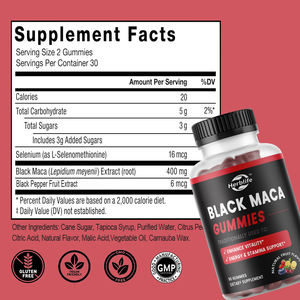 ผลิตภัณฑ์เสริมอาหารมาคาสีดำแบบ OEM สำหรับผู้ชายและผู้หญิง ช่วยเพิ่มพลังงาน ความแข็งแรง ความต้องการทางเพศ และความมีชีวิตชีวา - Product Image 2