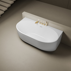 Suly Merlin vuông hẹp lưỡi ra bên ngoài cong ARC hình dạng freestanding Acrylic bồn tắm chất lượng cao Whirlpool ngâm tắm - Product Image 1