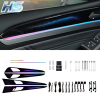 Kit Lampu Ambient Mobil untuk VW Lamando L 2022-2025 Strip Lampu Ambient Pegangan Pintu Mobil Pencahayaan Ambient Mobil