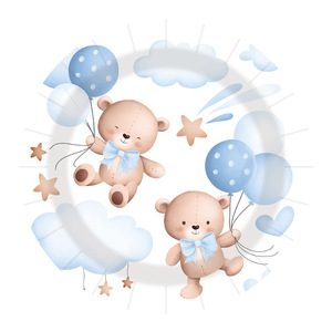 Phim Hoạt Hình Gấu Sinh Nhật Đảng Bộ Đồ Ăn Đặt Giấy Dùng Một Lần Tấm Ly Khăn Giấy Cho Sử Dụng Trang Trí - Product Image 5